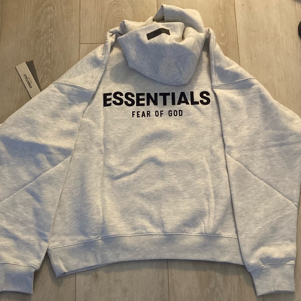 Fear of God Essentials Light Oatmeal Hoodie